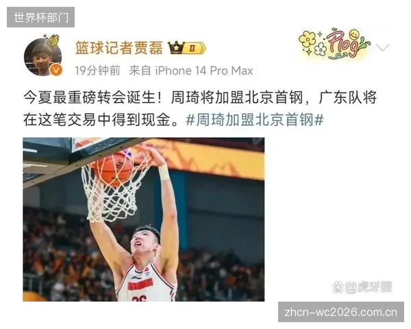 周琦合同到期引发联盟多队关注，其最终去向或将改变CBA争冠格局。